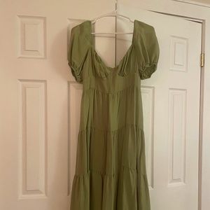 Dear Siouxie green dress, Size large